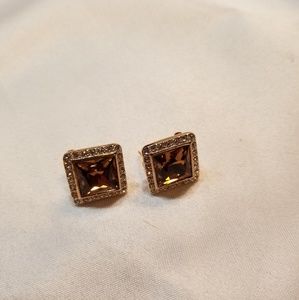 unknown Jewelry - Stunning Brown Quartz Earrings unknown Jewelry - Stunning Brown Quartz Earrings